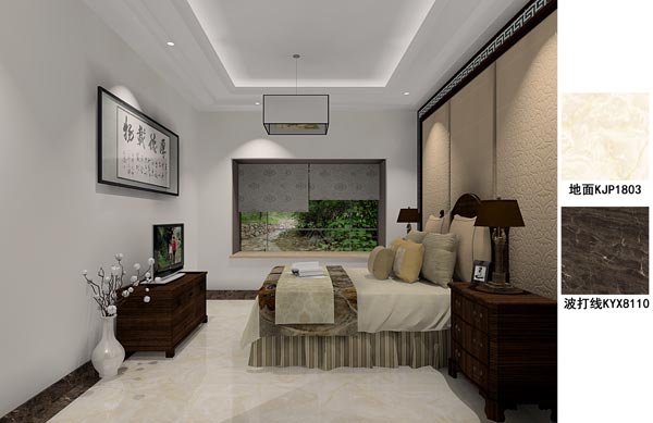 永利中国瓷砖应用效果：徐州开元翡翠湾G户型装修效果鉴赏