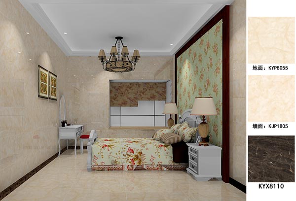 永利中国瓷砖应用效果：徐州开元翡翠湾D户型装修效果鉴赏