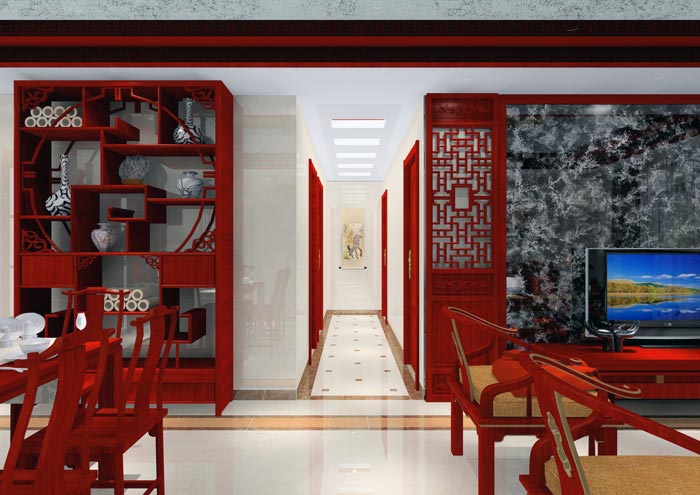 永利中国家装：佛山合景新鸿基·泷景113㎡新中式装修效果鉴赏