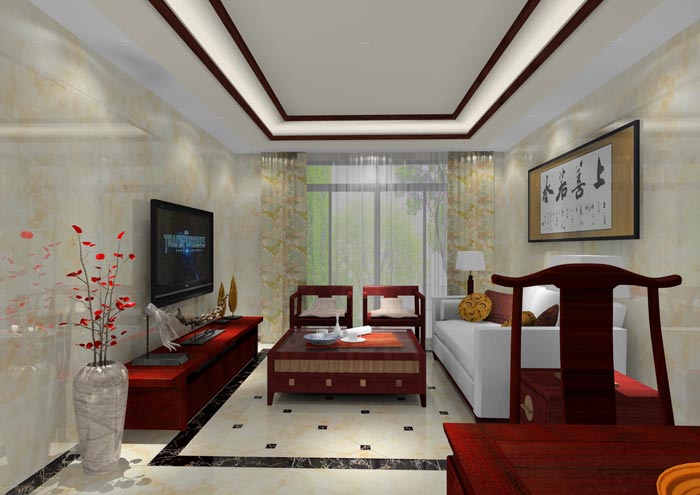 永利中国家装：佛山合景新鸿基·泷景100㎡新中式装修效果鉴赏