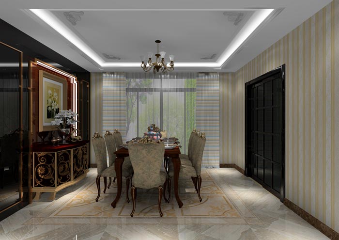 永利中国家装：佛山水悦龙湾141㎡简欧装修效果鉴赏