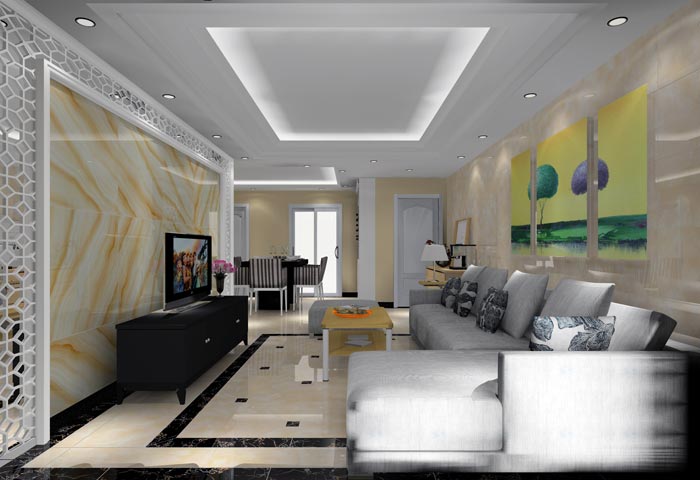 永利中国家装：井冈山协调家园安顿小区130㎡现代气概装修鉴赏