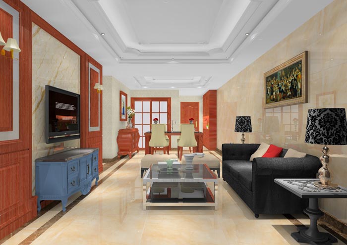 永利中国家装：顺德碧桂园桂澜山101㎡的新中式气概装修鉴赏