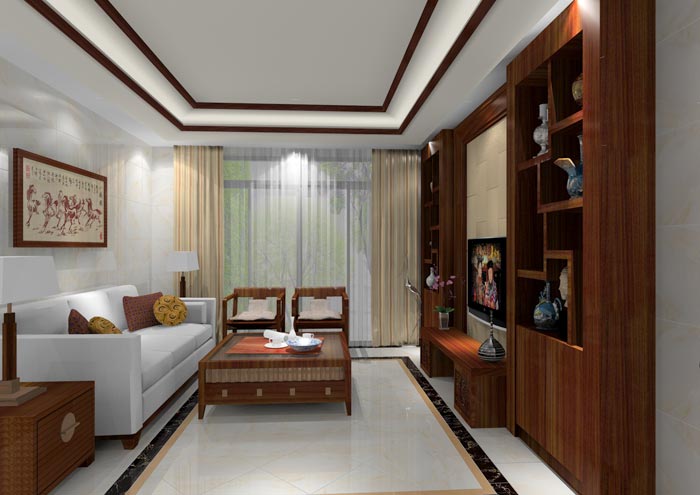 永利中国家装：佛山龙湖春江名城98㎡的中式气概装修鉴赏