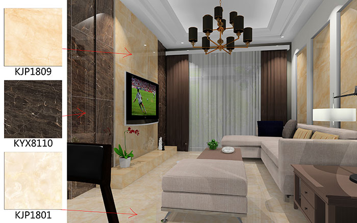 佛山美的花湾城装修案例客厅效果图